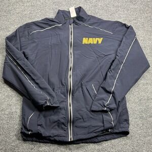 SND Manufacturing US Navy PT Physical Training Jacket Mens S‎ Long Blue